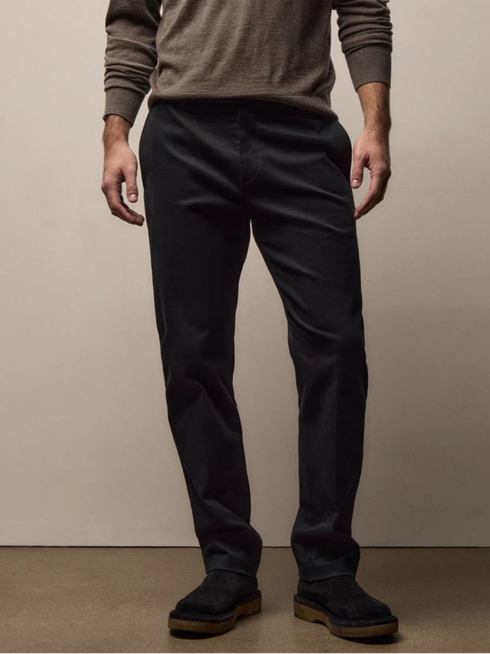 NEW WITH TAGS James Perse Cashmere Touch Twill Trouser in Black